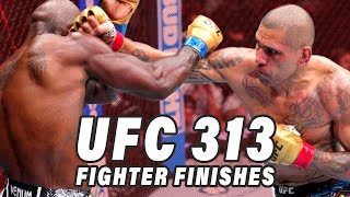 UFC 313 Fighter Knockouts amp Submissions [upl. by Middleton310]