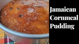 How to make JAMAICAN CORNMEAL PUDDING [upl. by Elleryt]