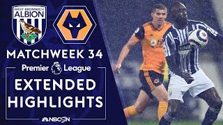 West Brom v Wolves  PREMIER LEAGUE HIGHLIGHTS  5032021  NBC Sports [upl. by Annekcm262]