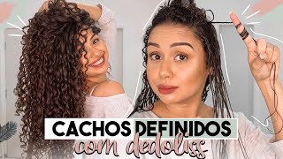 FINALIZAÃ‡ÃƒO DEDOLISS PARA DEFINIR MUITO OS CABELOS CACHEADOS  CRESPOS [upl. by Julina]