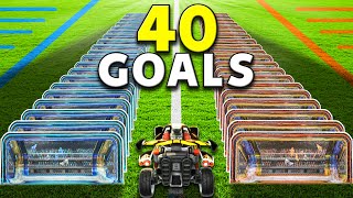 Rocket League but there are LITERALLY 40 GOALS [upl. by Nyad]