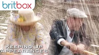 Hyacinth and Richard Get Soaked  Keeping Up Appearances [upl. by Grantland]