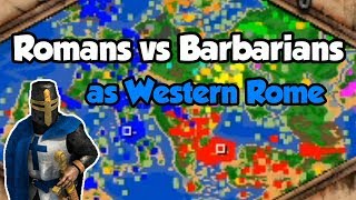 Romans vs Barbarians as Western Rome [upl. by Nahtal]