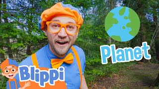 Learning About The Planet With Blippi  Educational Videos For Kids [upl. by Ylenats]