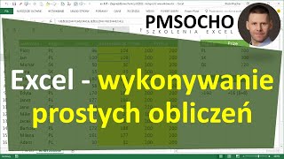 EXCEL  Wykonywanie prostych obliczeń [upl. by Lynn]