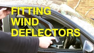 Fitting Wind Deflectors to a BMW [upl. by Mindi549]