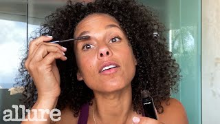 Alicia Keys NoFuss 10 Minute Beauty Routine  Allure [upl. by Annayr]