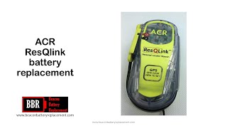 ACR ResQlink expired battery replacement [upl. by Rozella]