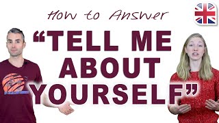 How to Answer Tell Me About Yourself  Spoken English Lesson [upl. by Aihsinat842]