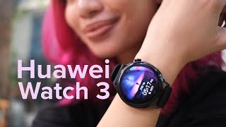 Huawei Watch 3 review with setup  walkthrough [upl. by Mathi]