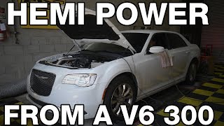 Boosted Chrysler 300 V6 makes HEMI POWER [upl. by Tollman]