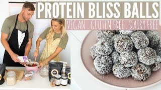 Protein Bliss Ball Recipe  VEGAN GLUTEN amp DAIRY FREE  Day In The Life [upl. by Anytsirk391]