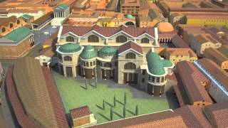 Ostia Antica harbour of the Imperial Rome  A computer reconstruction [upl. by Eltotsira]