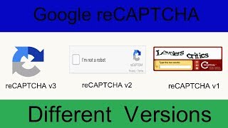 Google reCAPTCHA Different Versions  Google reCAPTCHA v2 vs v3  Invisible reCAPTCHA Demo [upl. by Jeannine]