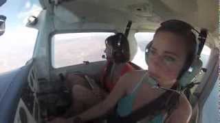 My moms first flight Cessna 152 to Catalina Part 1 [upl. by Ahsyla]