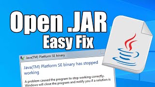 How to open Java files in Windows  Run JAR Files [upl. by Siri]