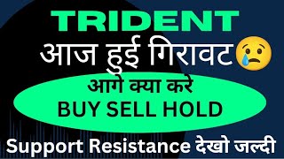 TRIDENT SHARE LATEST NEWS  TRIDENT SHARE TARGET  TRIDENT SHARE LATEST NEWS TODAY [upl. by Eleynad]