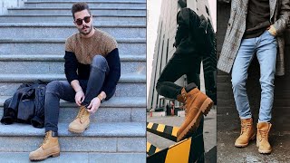 BEST TIMBERLAND BOOTS OUTFITS MEN 2023  HOW TO STYLE TIMBERLANDS [upl. by Adnawaj972]