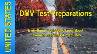 DMV Test Preparations – Road Markings amp Lines [upl. by Attenaj]