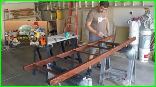 Como hacer una escalera decorativa y rustica en madera  Make a Decorative Ladder for Blankets [upl. by Ynafit]