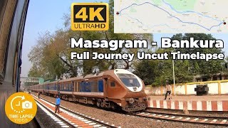 Masagram to Bankura Full Jounrey Uncut Timelapse  Indian Railways GoPro Hyperlapse [upl. by Adekahs482]