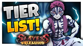 THE ULTIMATE SLAYERS UNLEASHED TIER LIST [upl. by Ailic720]