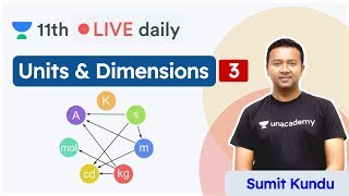 CBSE Class 11 Units amp Dimensions L3  Physics  Unacademy Class 11 amp 12  Sumit Sir [upl. by Marielle398]