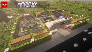 Zoo in minecraft  Tutorial build [upl. by Norbie]