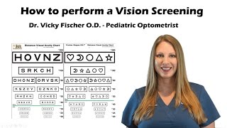 How to do a Vision Screening Training Tutorial with Sloan Fischer Eye Chart [upl. by Carn509]