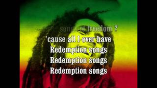 Bob Marley  Redemption Song  Lyrics HQ HD [upl. by Banebrudge]