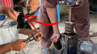 Hino Steering Gear Box Rebuild How to Repair Gear Box  Amazing Work [upl. by Agneta991]