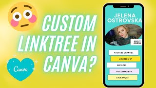 How to Make a Custom LinkTree for Instagram Using Canva TUTORIAL [upl. by Yerffoeg]