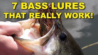 7 Best Bass Lures That Work Year Round  Bass Fishing [upl. by Furey]