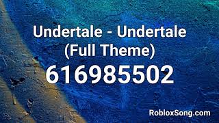 Undertale  Undertale Full Theme Roblox ID  Roblox Music Code [upl. by Adamski]