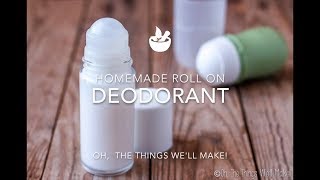 Homemade Natural Roll On Deodorant That Works [upl. by Moffit]