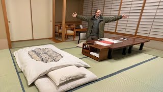 Japanese Traditional Inn “Ryokan” Stay  Tatami Room Experience [upl. by Nyhagen]