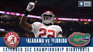 SEC Championship Extended Highlights 1 Alabama Crimson Tide vs 7 Florida Gators  CBS Sports HQ [upl. by Persons]