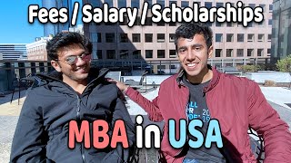 MBA in USA Salary Fees  Journey To 100 Scholarship [upl. by Jenifer718]