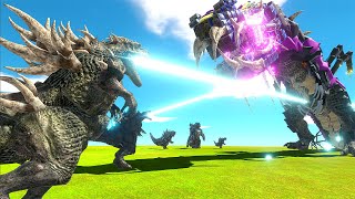 EVERY Godzilla vs HUGE Monster  Animal Revolt Battle Simulator [upl. by Munafo]