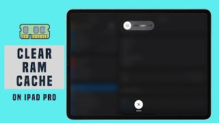 Clear RAM Cache on iPad Pro [upl. by Stuart738]