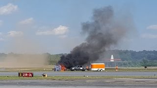 Stunt plane crashes during air show [upl. by Galan]