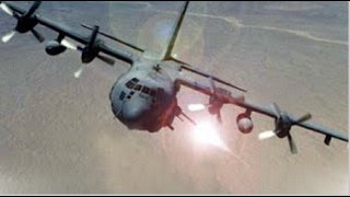 AC 130 in Action Firing Its Tanks Cannon AC 130 Hercules At Firing Range [upl. by Ahseyi]