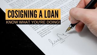 How does cosigning a loan work  Personal Finance 101 [upl. by Adliw]