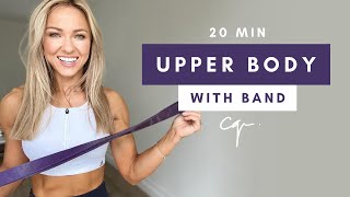 20 Min UPPER BODY WORKOUT at Home with Resistance Band [upl. by Carlock632]