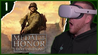 Royal Marine Plays Medal Of Honor Above and Beyond VR PART 1 [upl. by Leinahtam230]