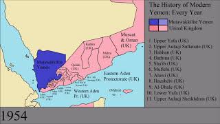 The History of Modern Yemen Every Year [upl. by Aoh]