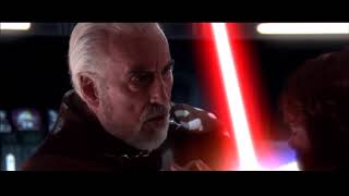 Count dooku death scene Star Wars Revenge of the sith [upl. by Onitnerolf]