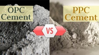 OPC Cement Vs PPC Cement Difference and uses construction civilengineering cement [upl. by Noirad]