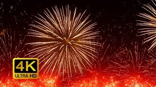 Colorful Firework with Sounds Screensaver 4K UltraHD [upl. by Araek648]