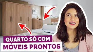 DECORAÇÃO DE QUARTO SÓ COM MÓVEIS PRONTOS  DicaDaPâ [upl. by Aneel]